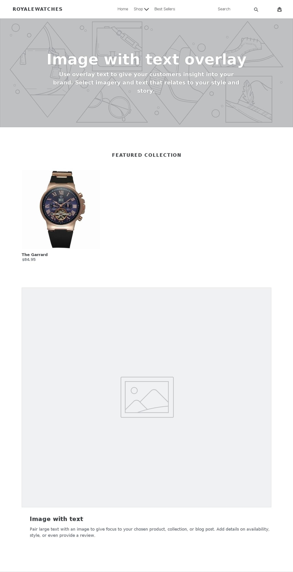 royalewatches.com — Shopify storefront screenshot