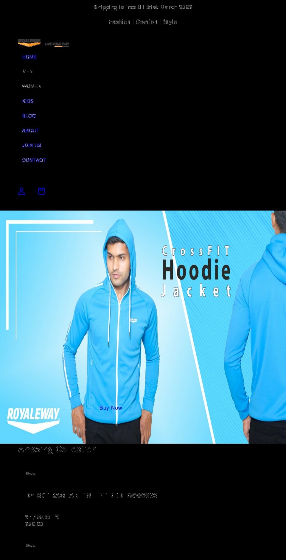 royaleway.com shopify website screenshot