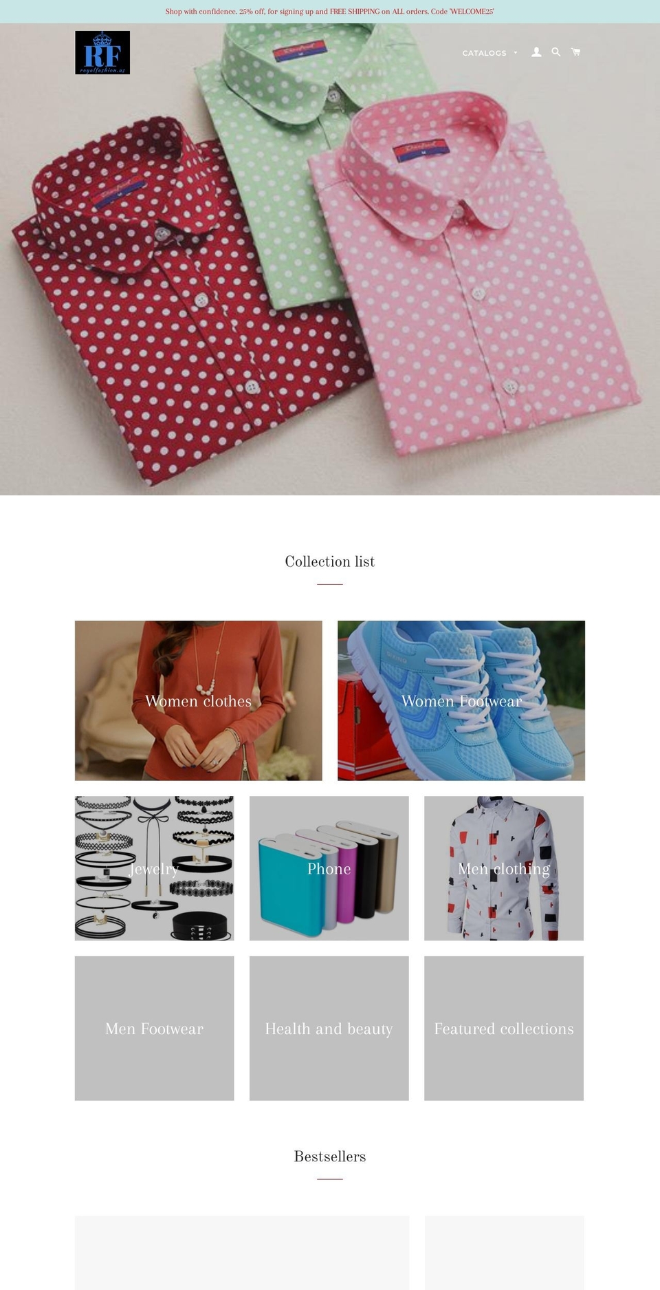 royalfashion.us shopify website screenshot