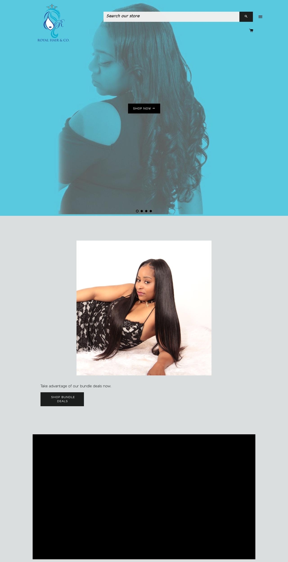 royalhairandco.com — Shopify storefront screenshot
