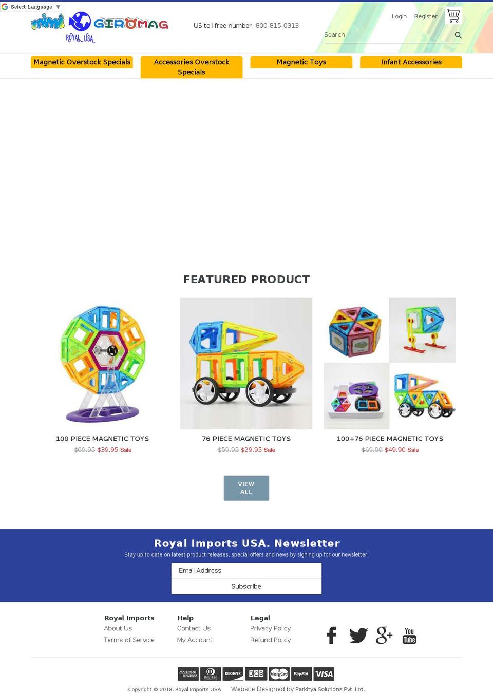 royalimportsusa.com shopify website screenshot