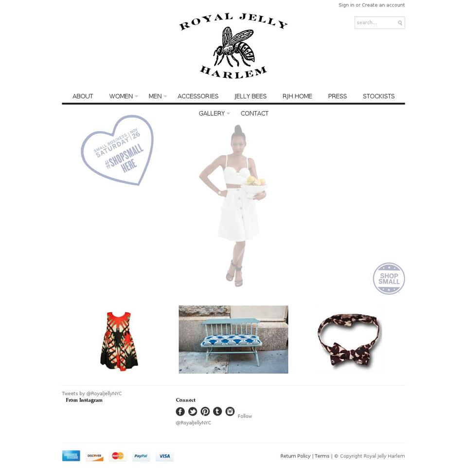 royaljellyharlem.com shopify website screenshot
