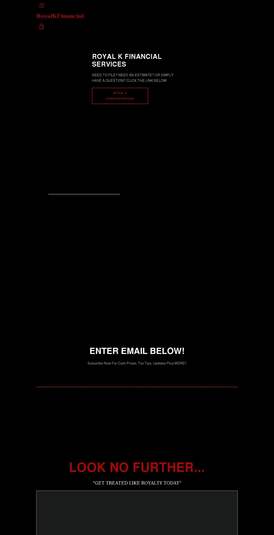 royalkfinancial.com shopify website screenshot