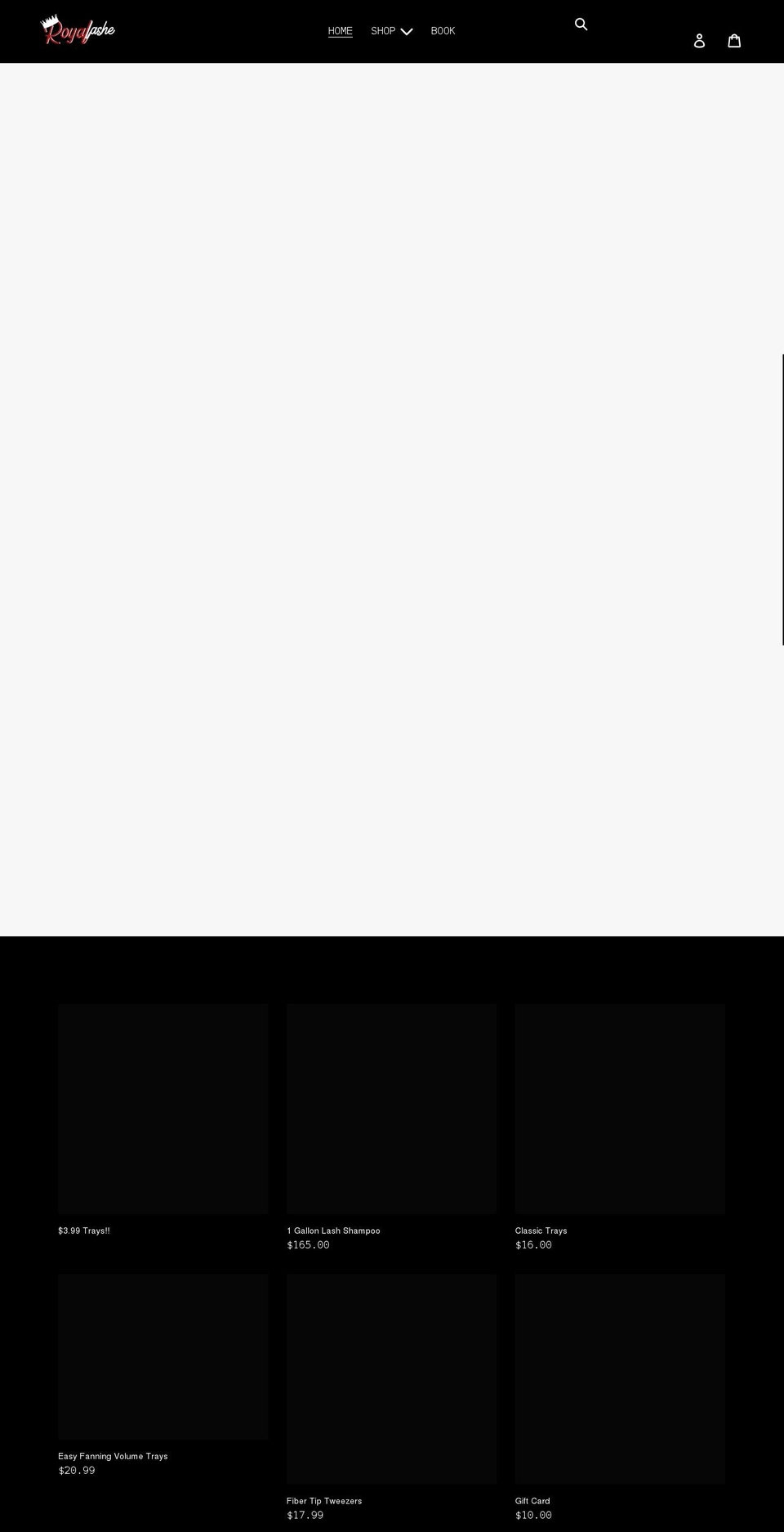 royallashe.com shopify website screenshot