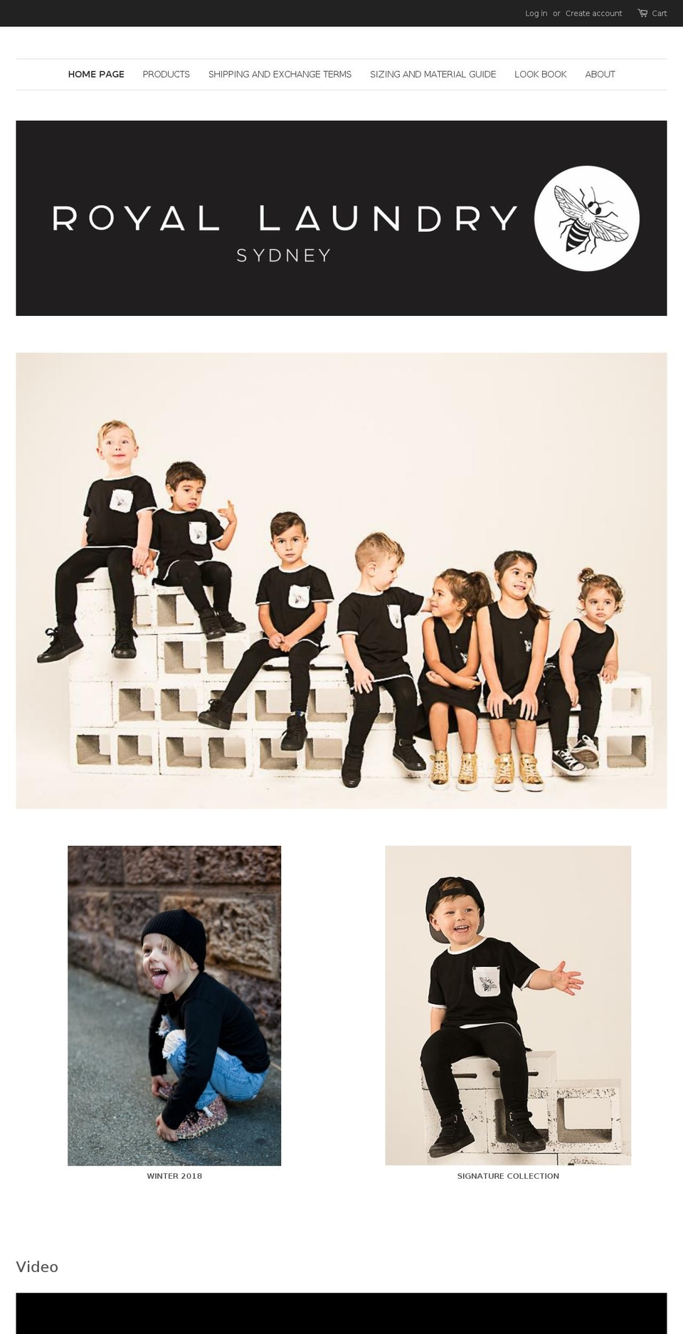 royallaundryapparel.com — Shopify storefront screenshot