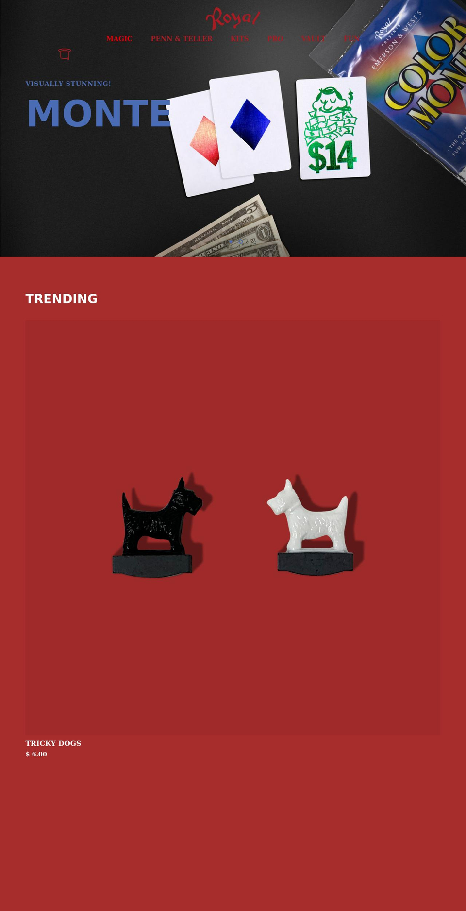 royalmagic.com shopify website screenshot