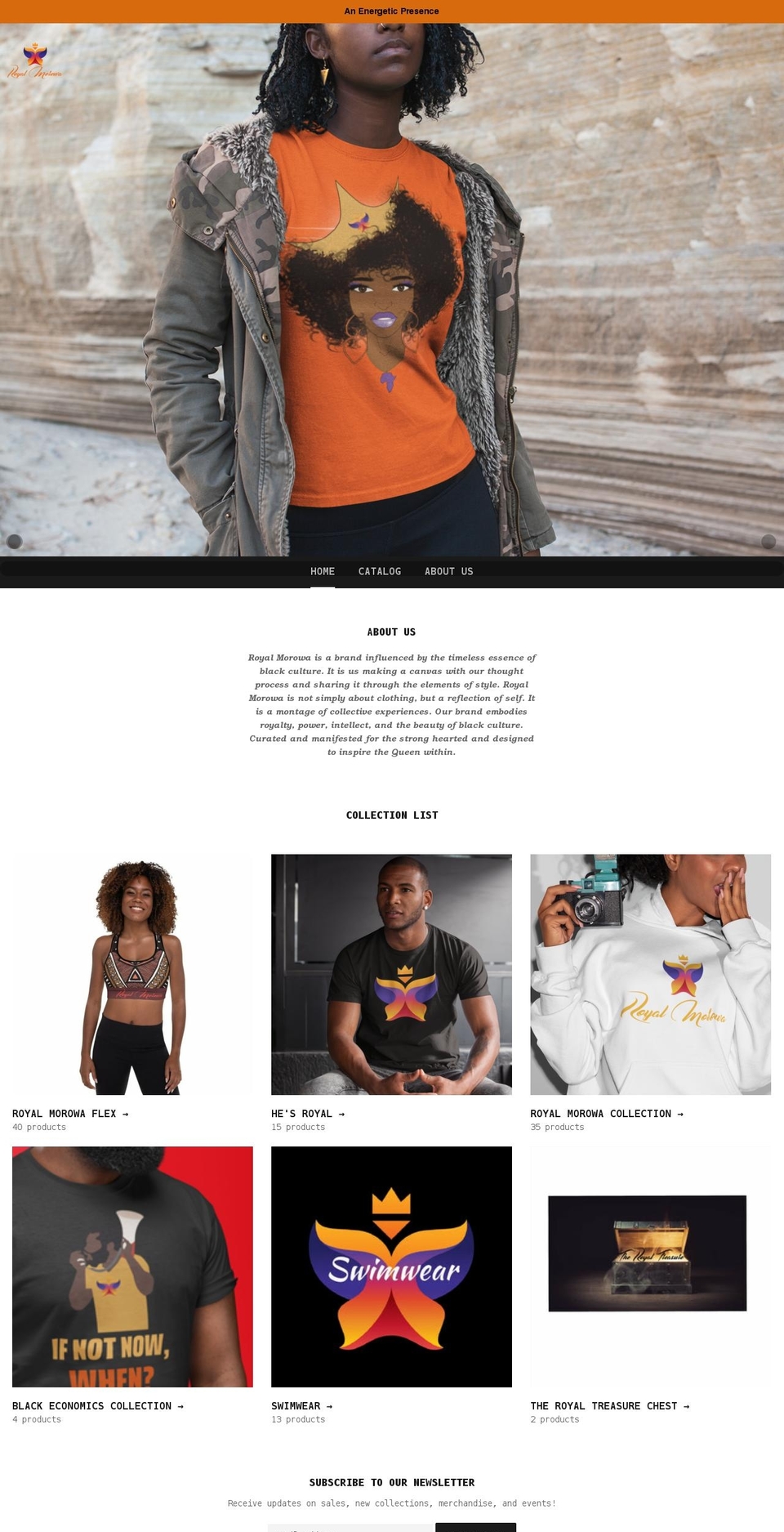 royalmorowa.com shopify website screenshot