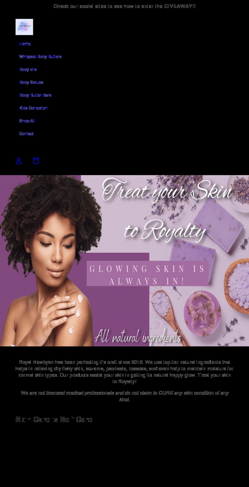 royalnewbyan.com shopify website screenshot