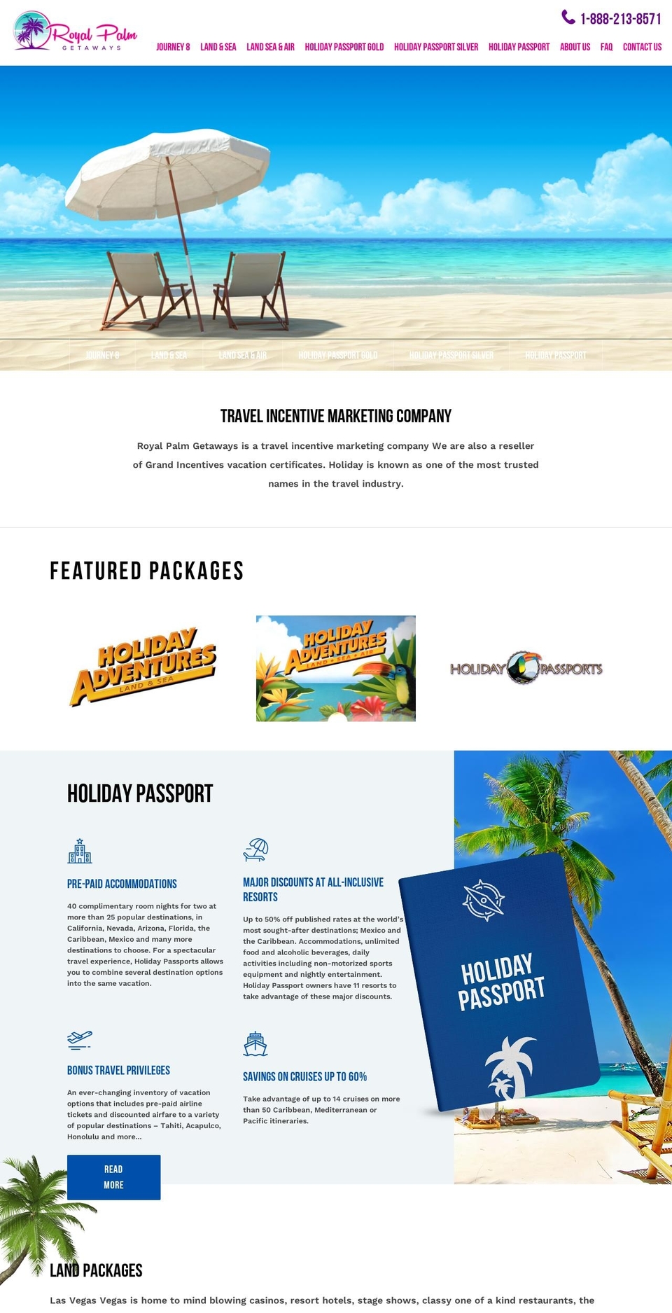 royalpalmgetaways.com shopify website screenshot
