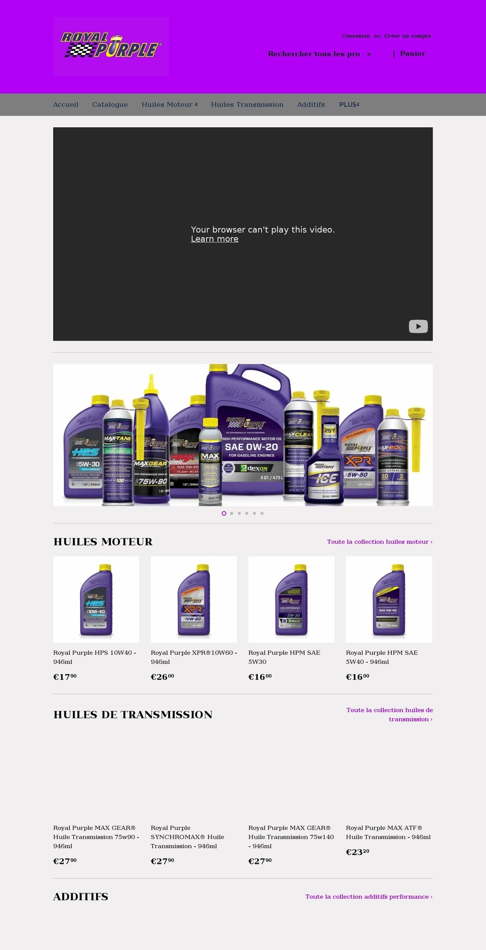 royalpurple.fr shopify website screenshot