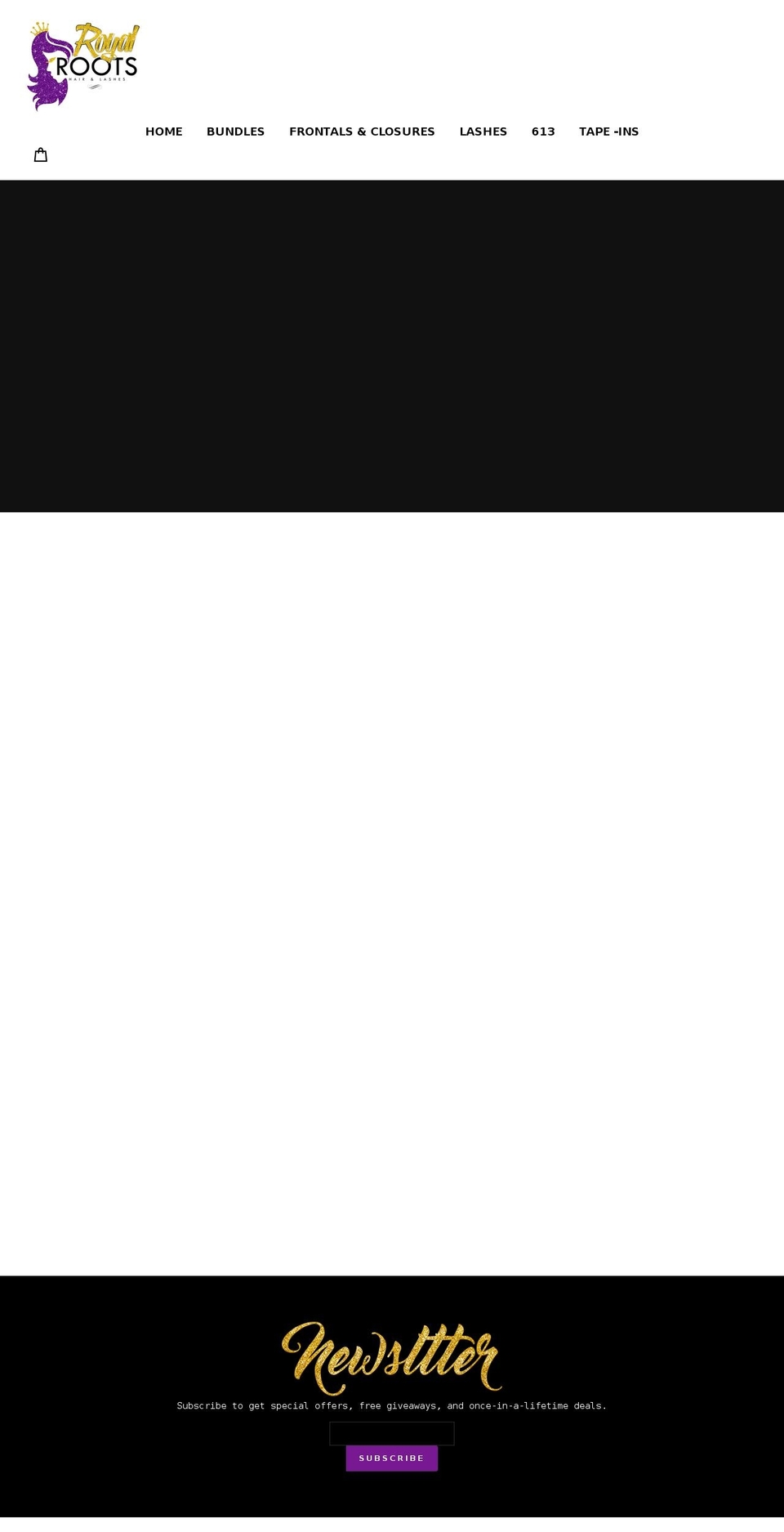 royalrootsbrand.com — Shopify storefront screenshot