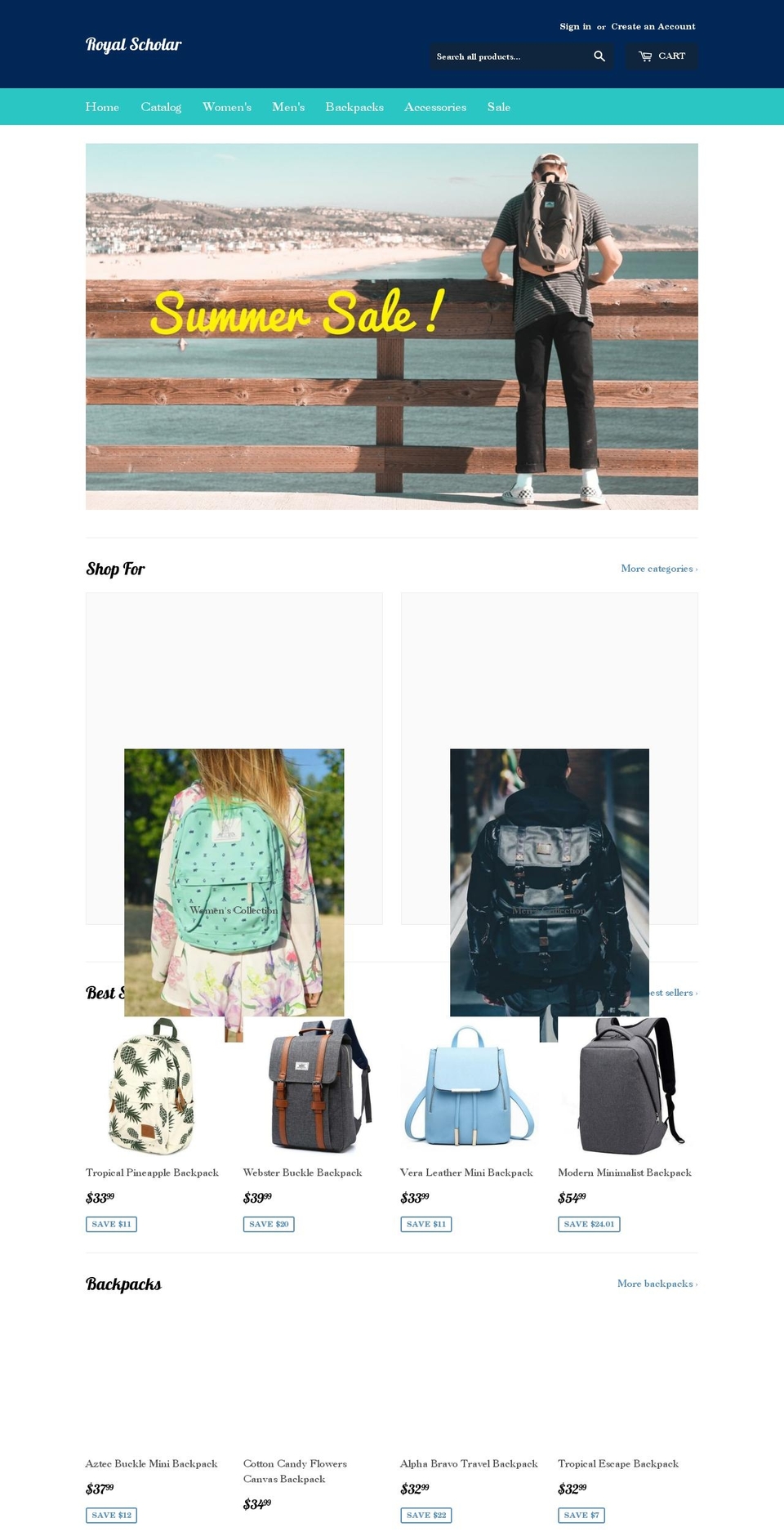 royalscholar.com — Shopify storefront screenshot