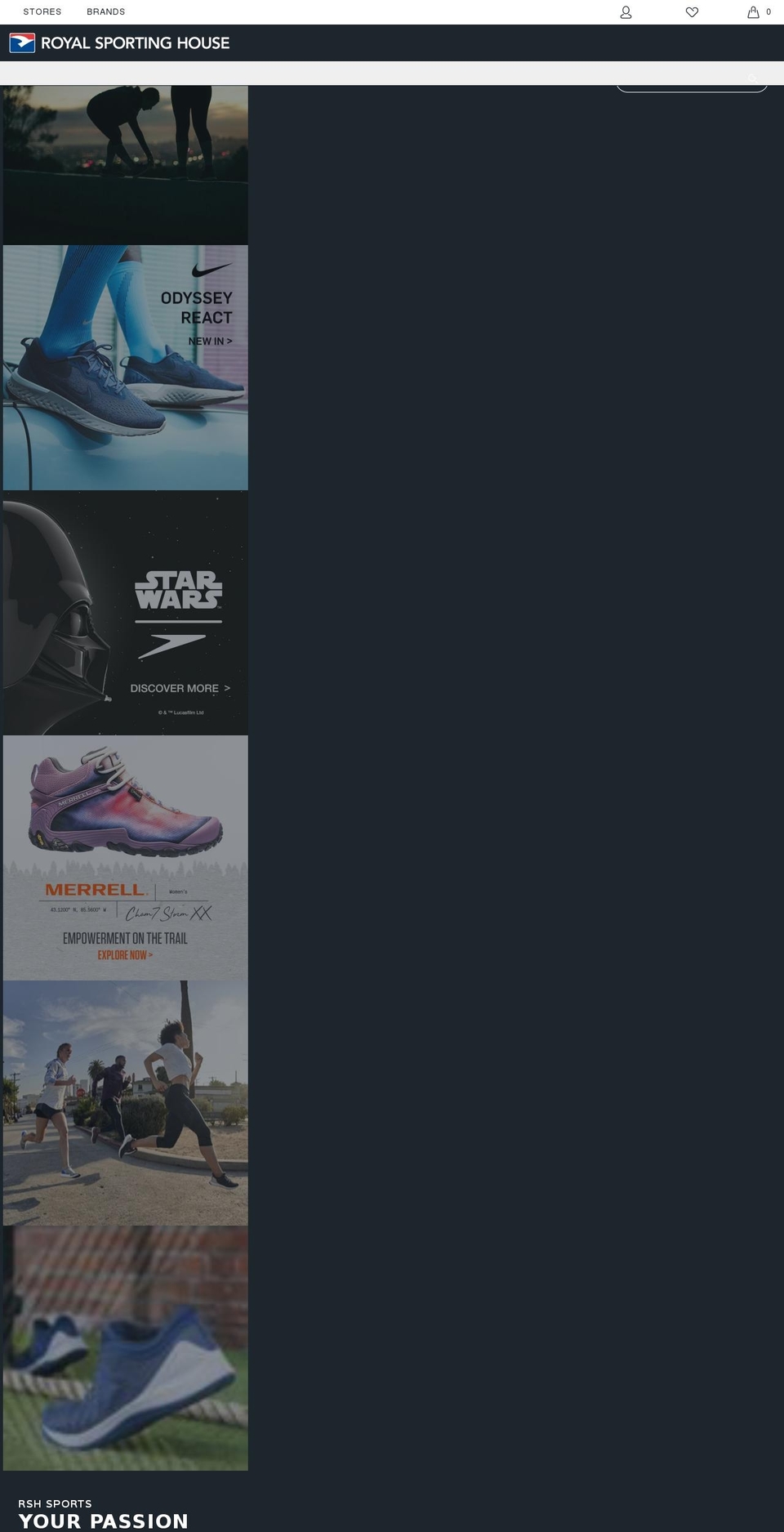 royalsportinghouse.com — Shopify storefront screenshot
