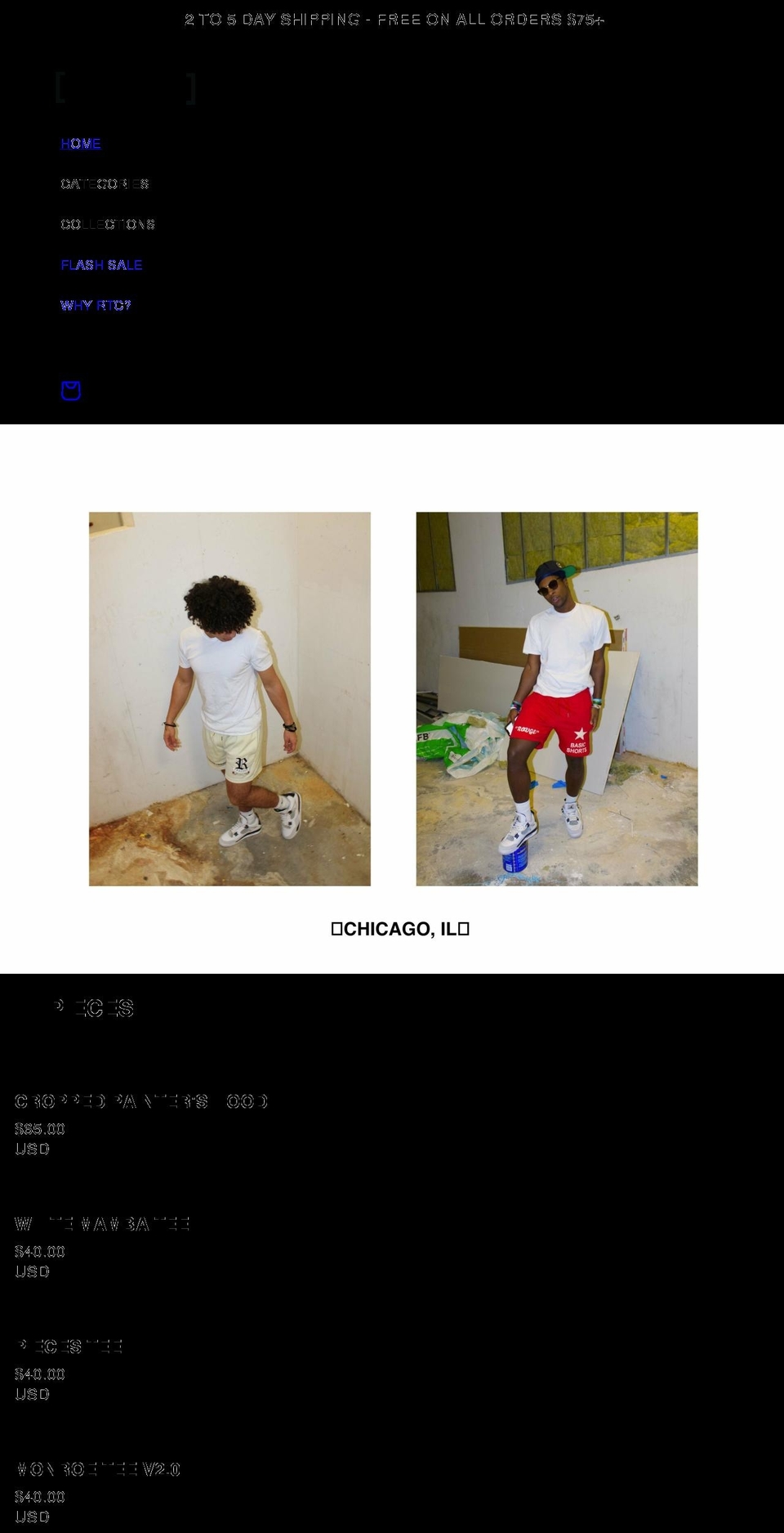 royalthreadschi.com shopify website screenshot