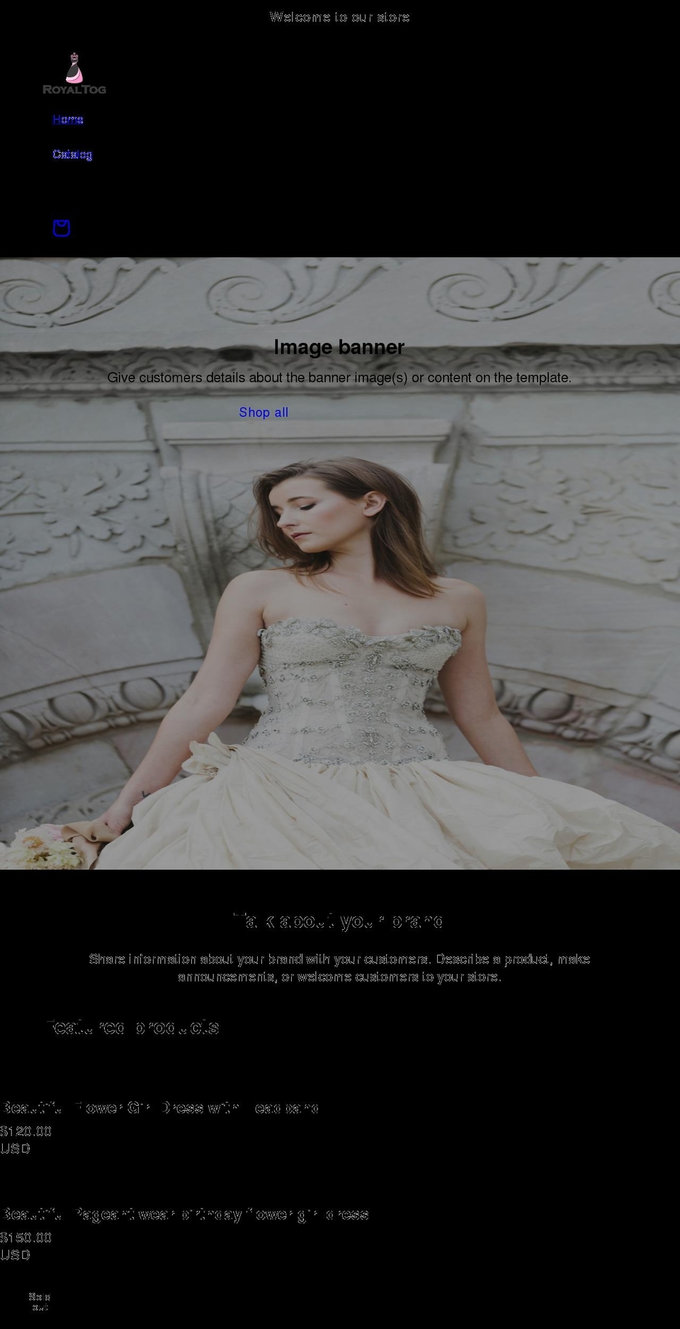 royaltog.com shopify website screenshot