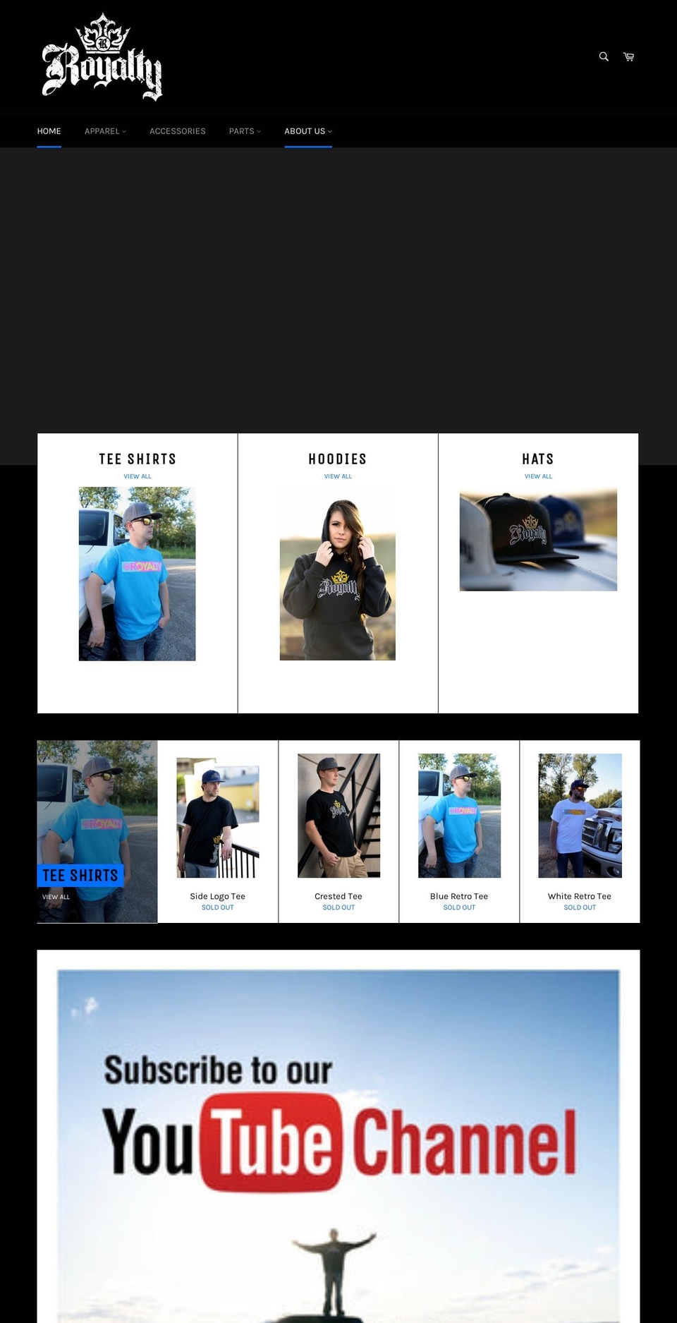 royaltyacc.com — Shopify storefront screenshot