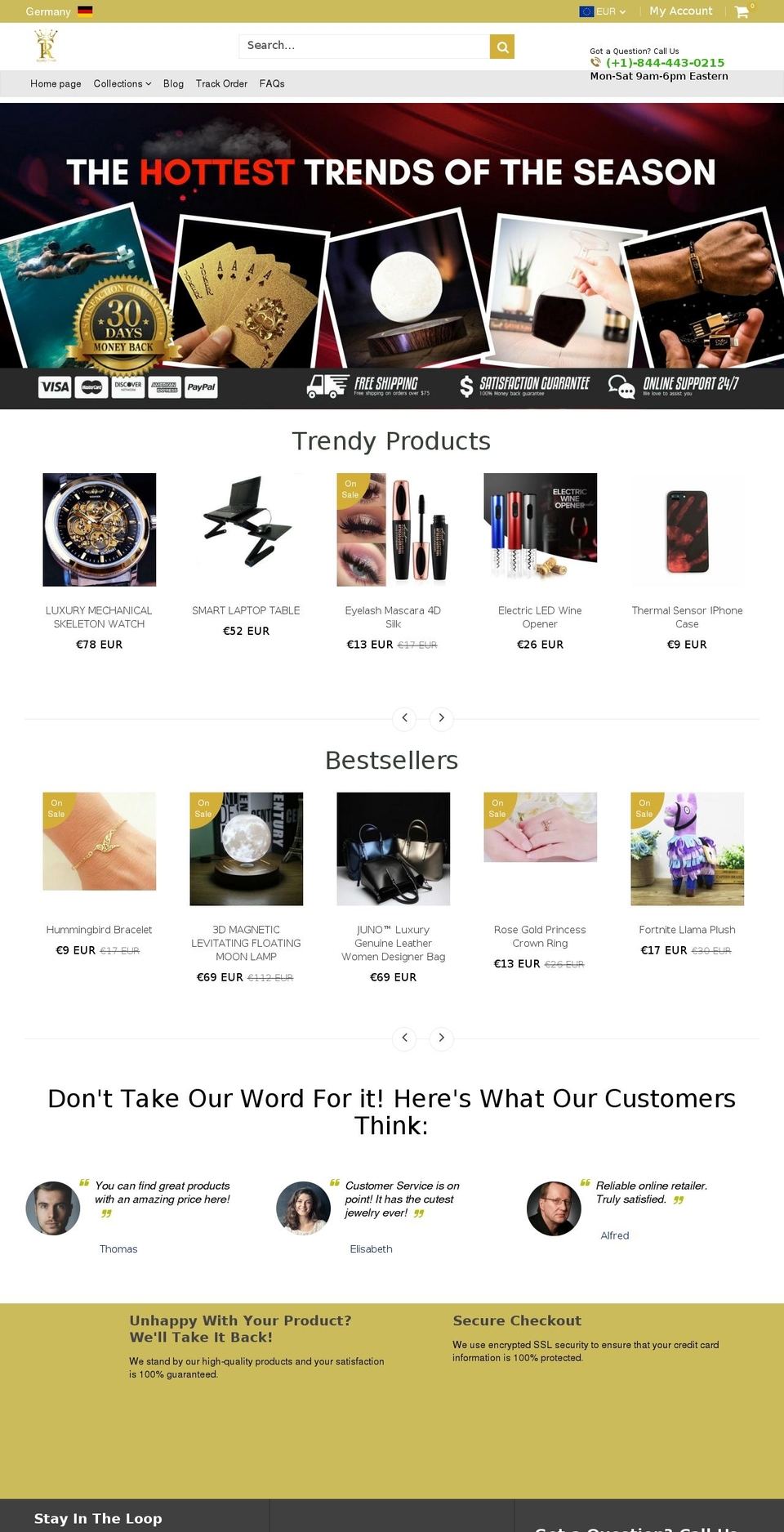 royaltytrends.com — Shopify storefront screenshot
