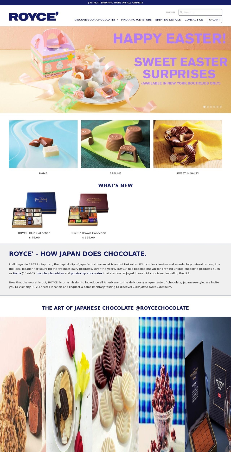 roycev2 Shopify theme site example roycechoco.com