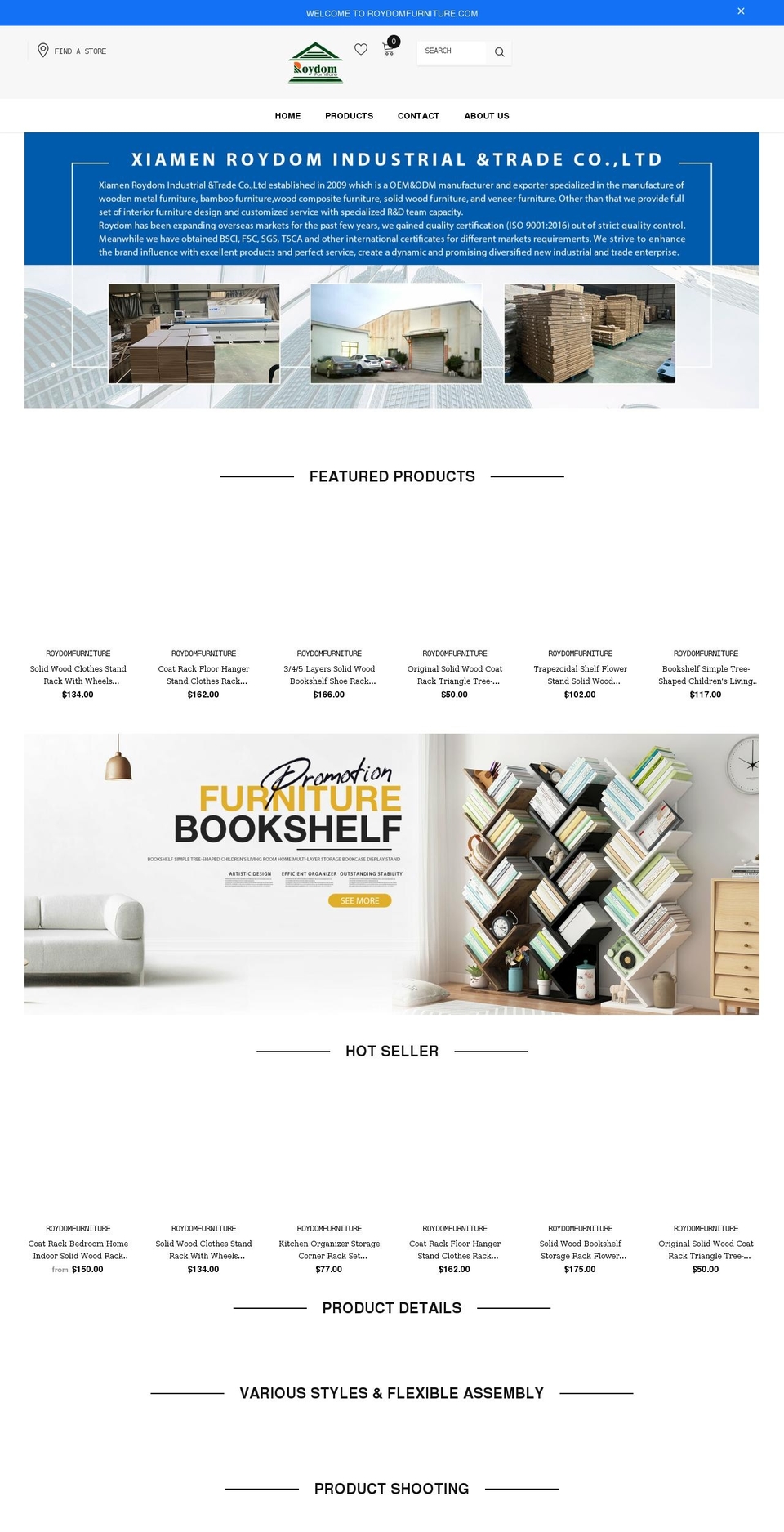 Cospora Shopify theme site example roydomfurniture.com