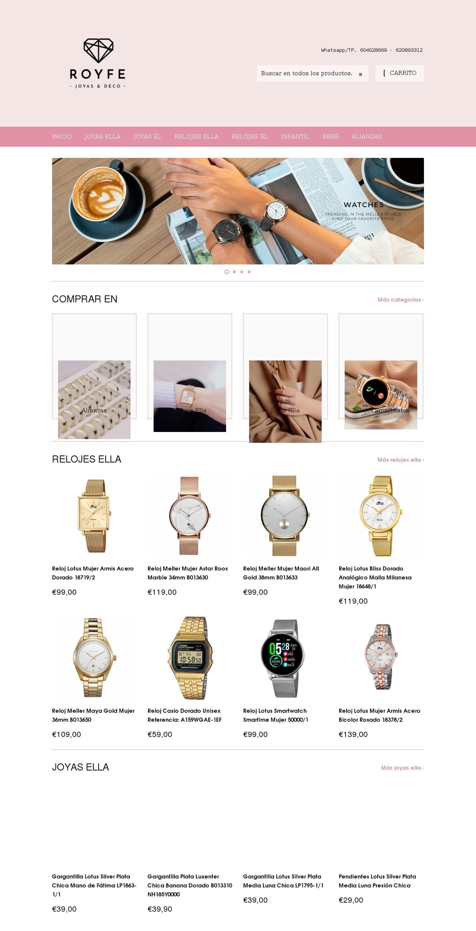 royfejoyerias.com shopify website screenshot