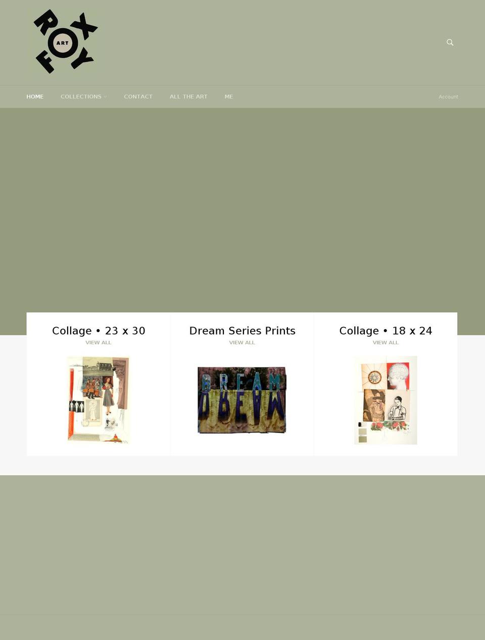 royfoxart.com — Shopify storefront screenshot