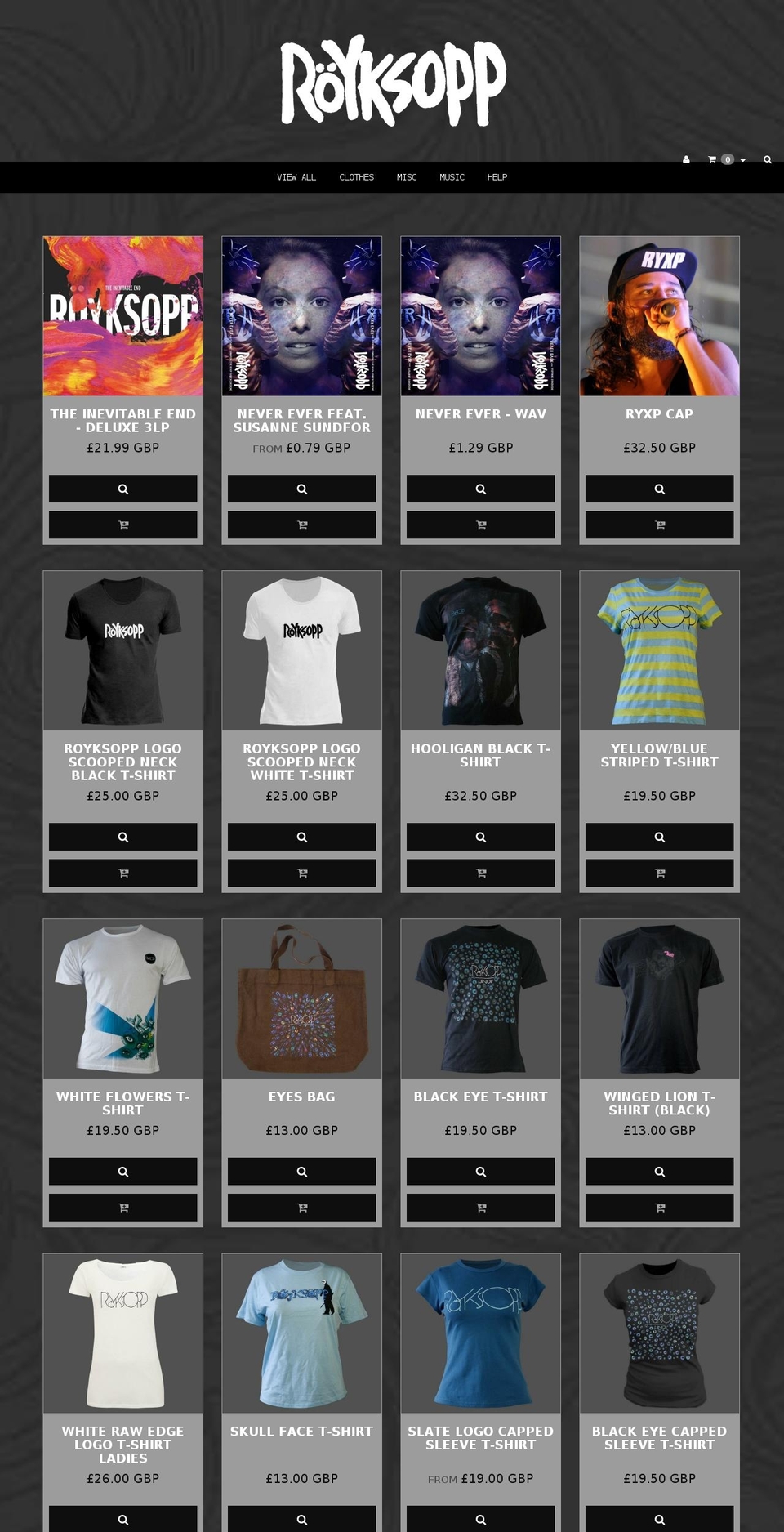 roykshop.com shopify website screenshot