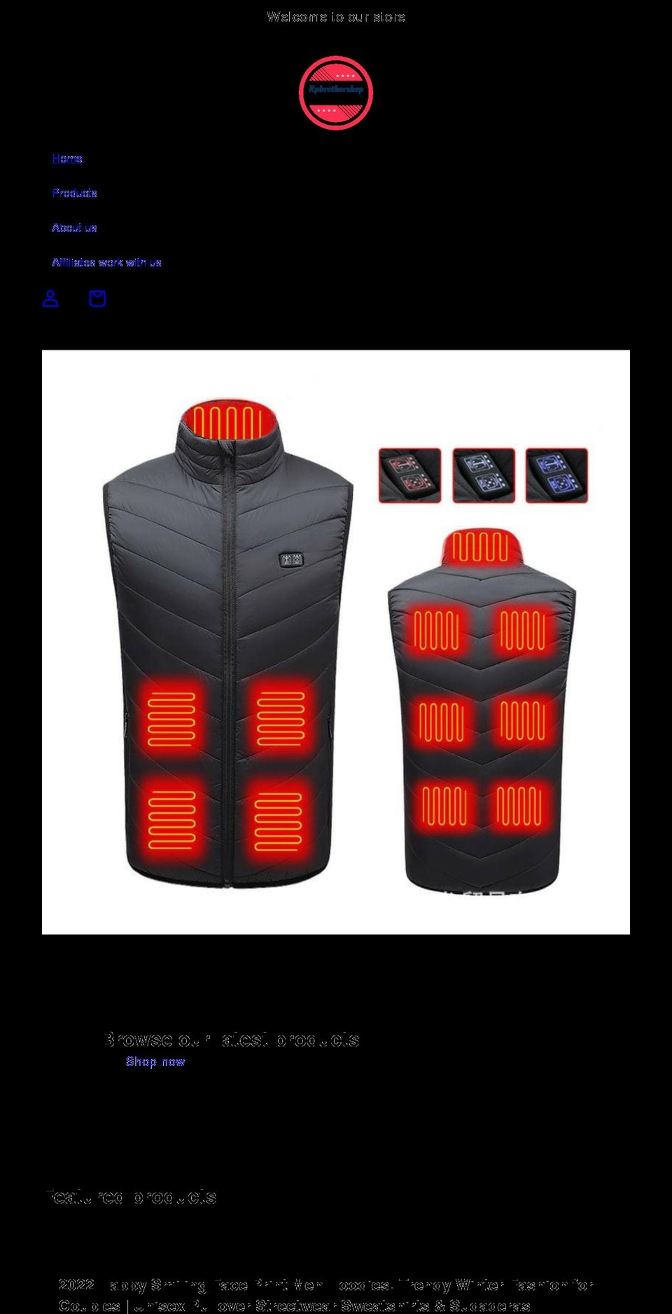 rpbrothershop.com shopify website screenshot