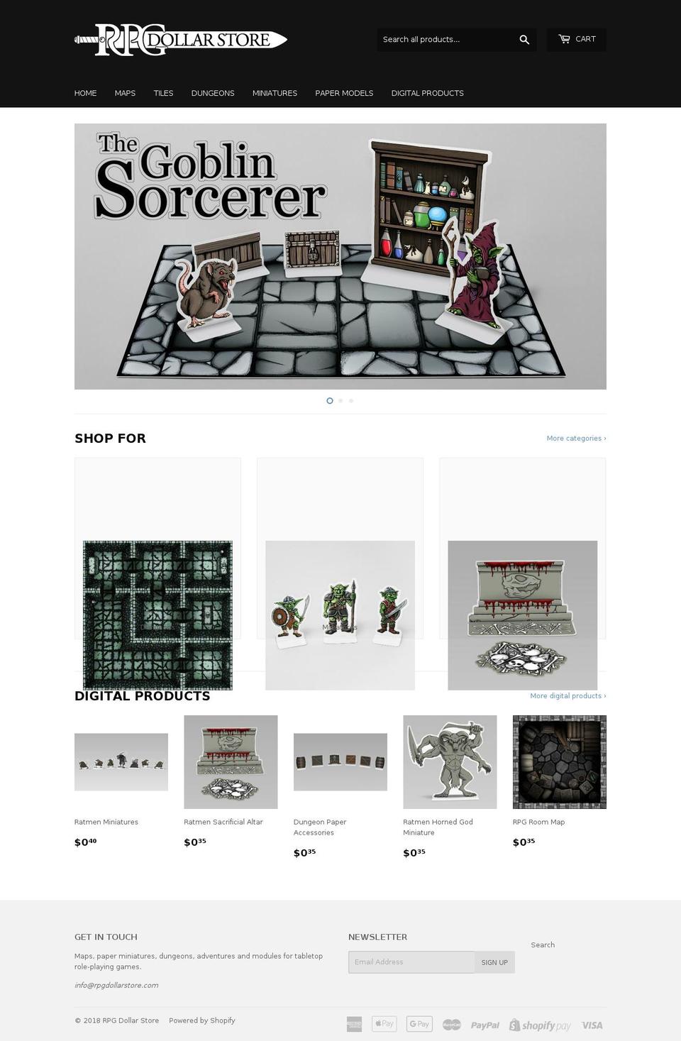 rpgdollarstore.com — Shopify storefront screenshot