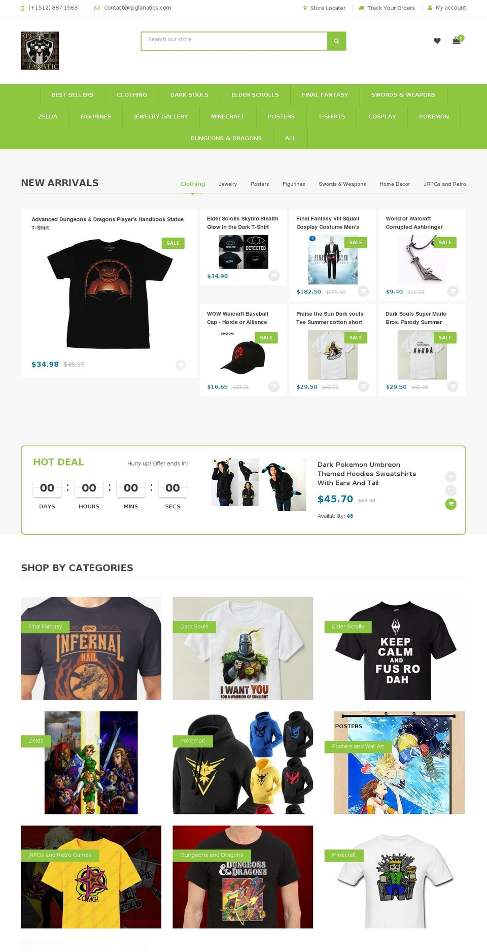 wowelectronic1 Shopify theme site example rpgfanatics.com