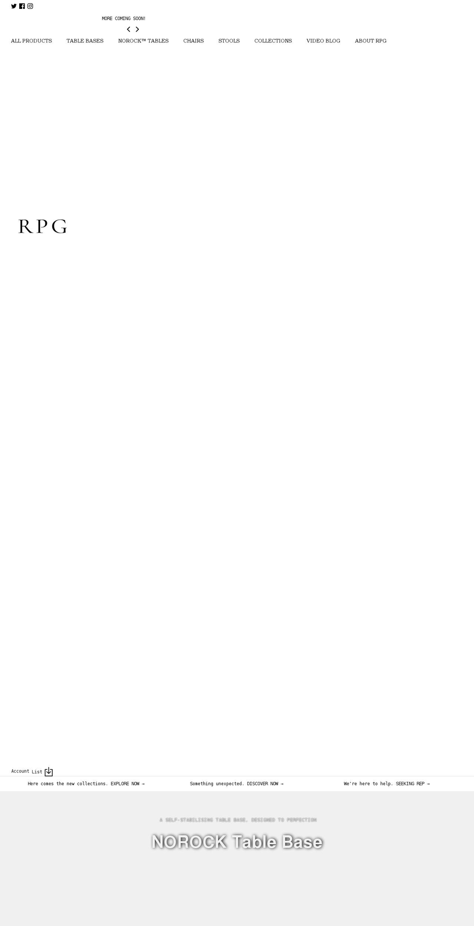 rpgproducts.com shopify website screenshot
