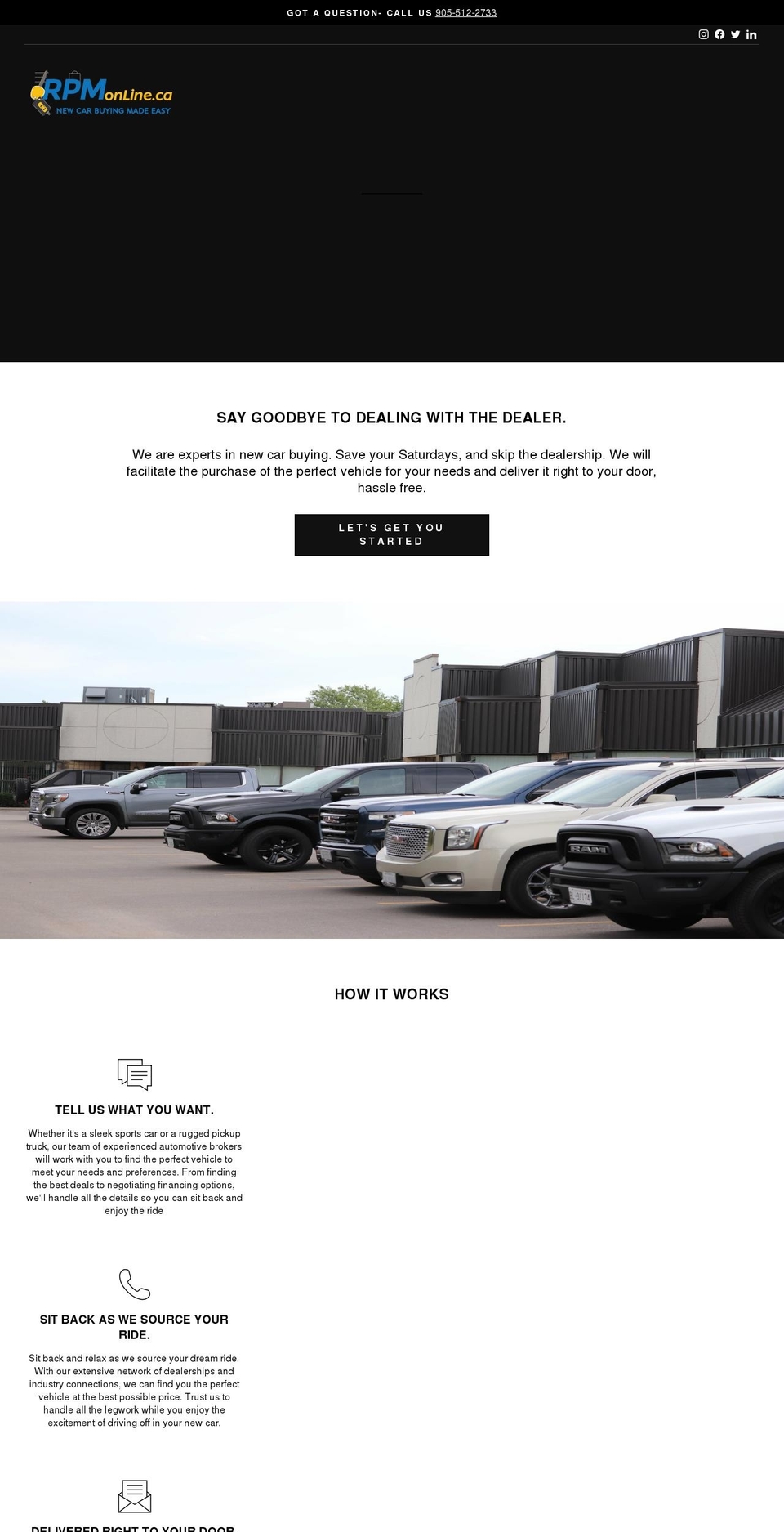 rpmonline.ca shopify website screenshot