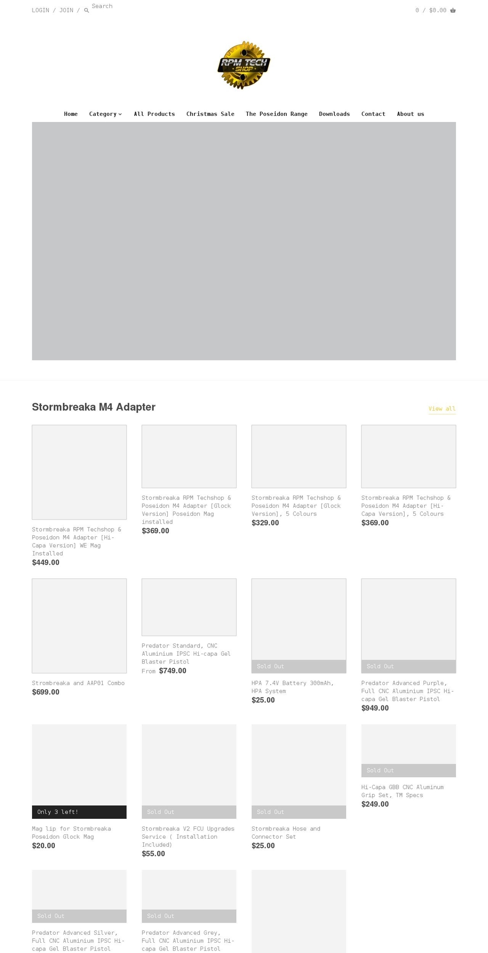 rpmtechshop.com.au shopify website screenshot