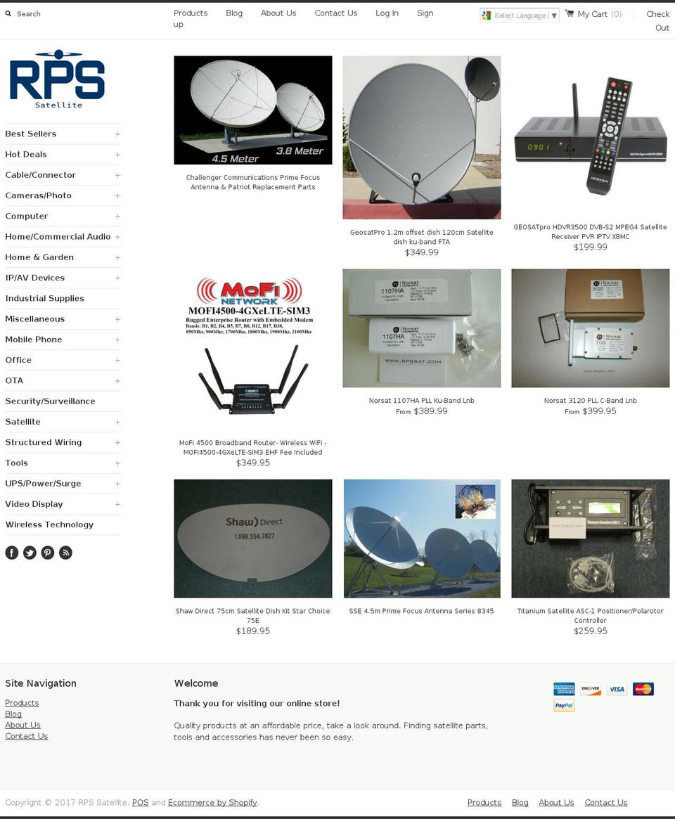 rpssat.com shopify website screenshot