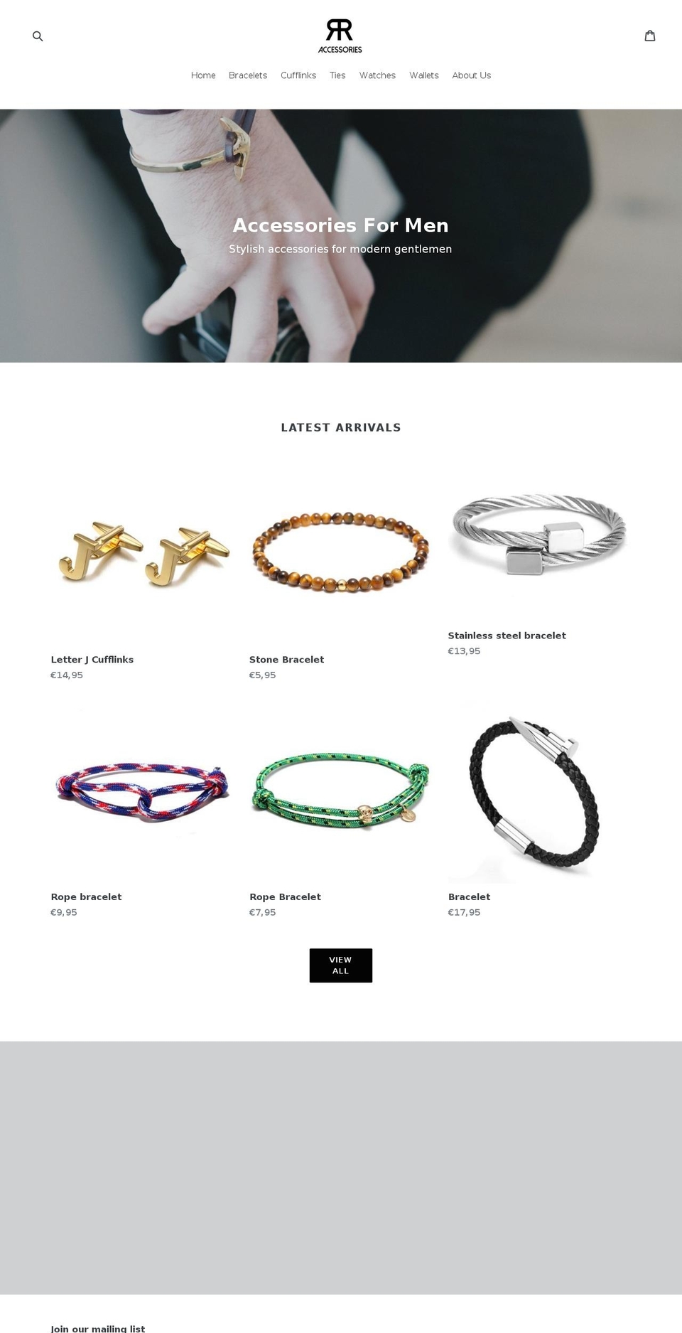 rraccessories.com — Shopify storefront screenshot
