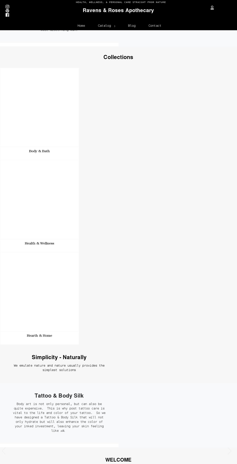 rrapoth.com shopify website screenshot