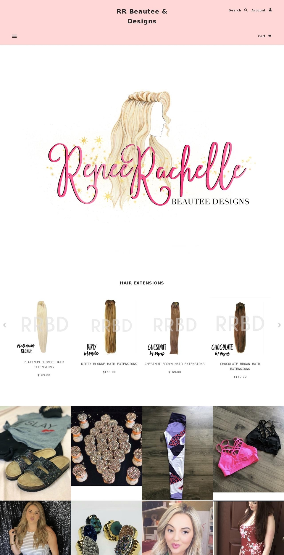 rrbeauteedesigns.com — Shopify storefront screenshot