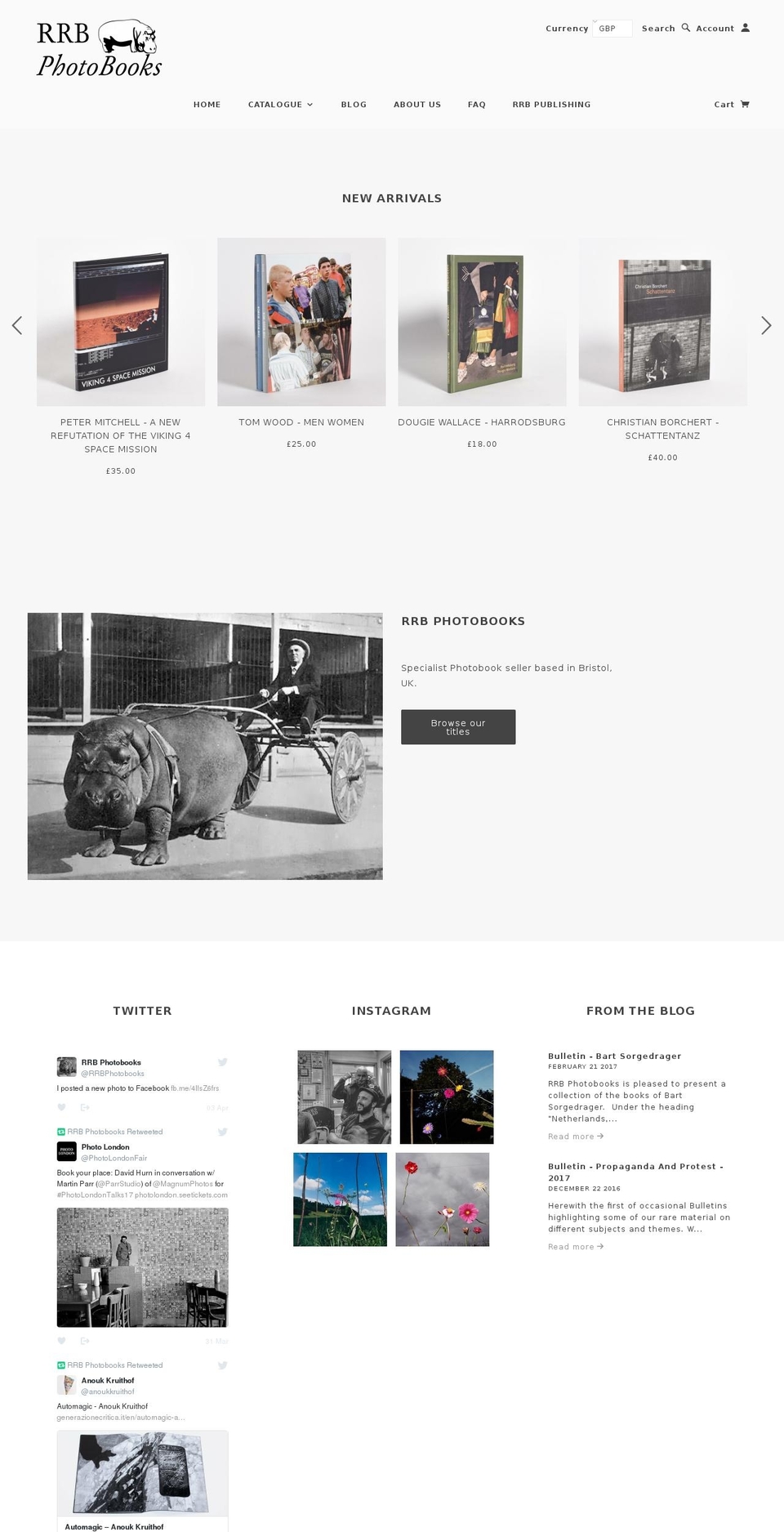 rrbphotobooks.com shopify website screenshot