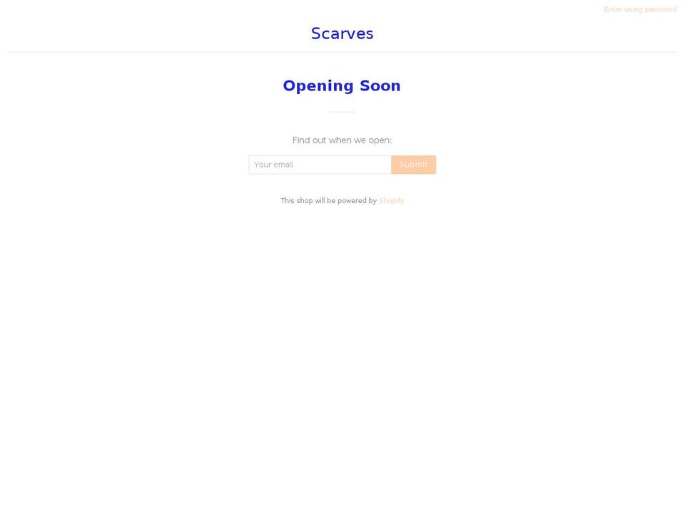 rrscarves.com — Shopify storefront screenshot