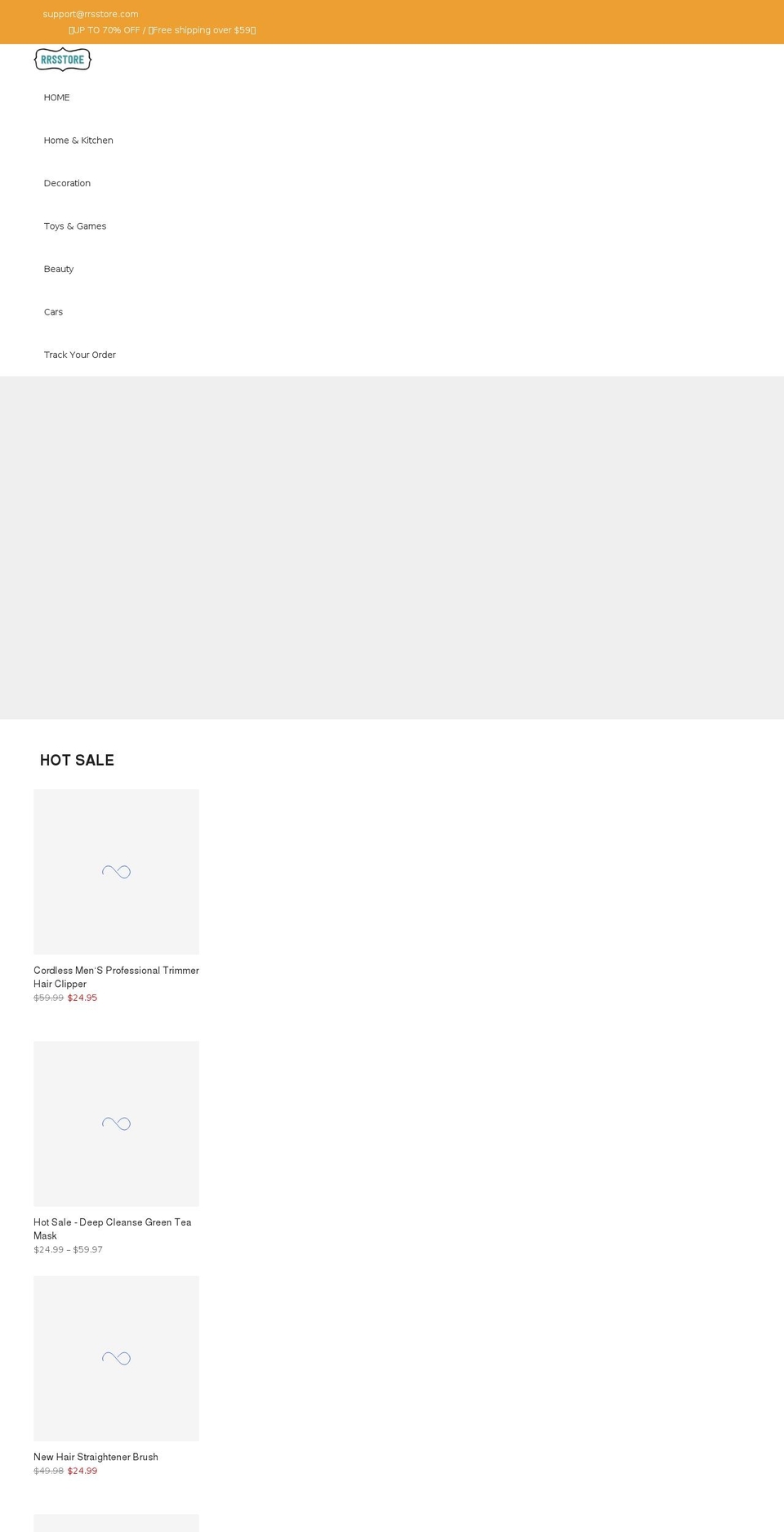 rrsstore.com shopify website screenshot