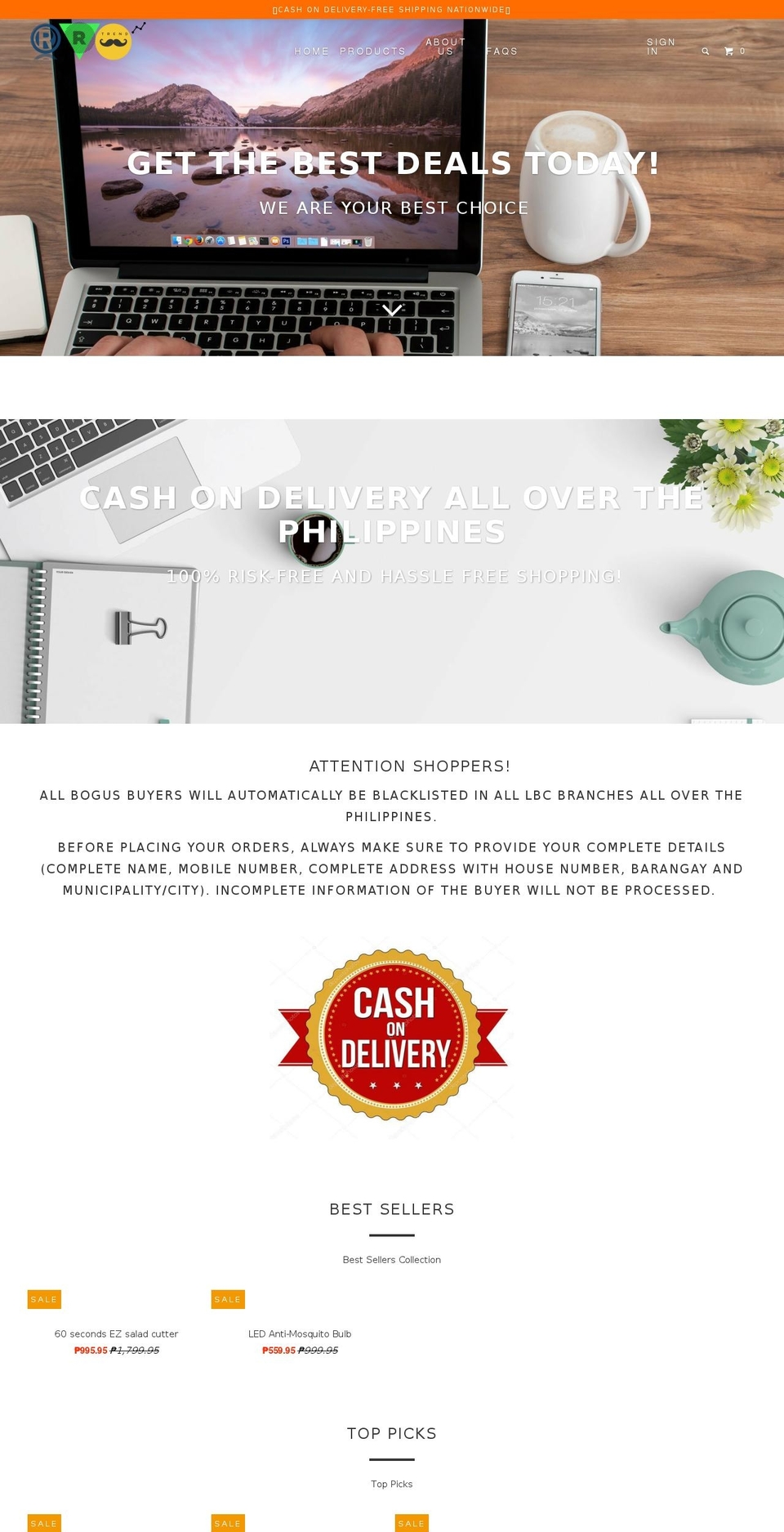 rrtrend.com shopify website screenshot