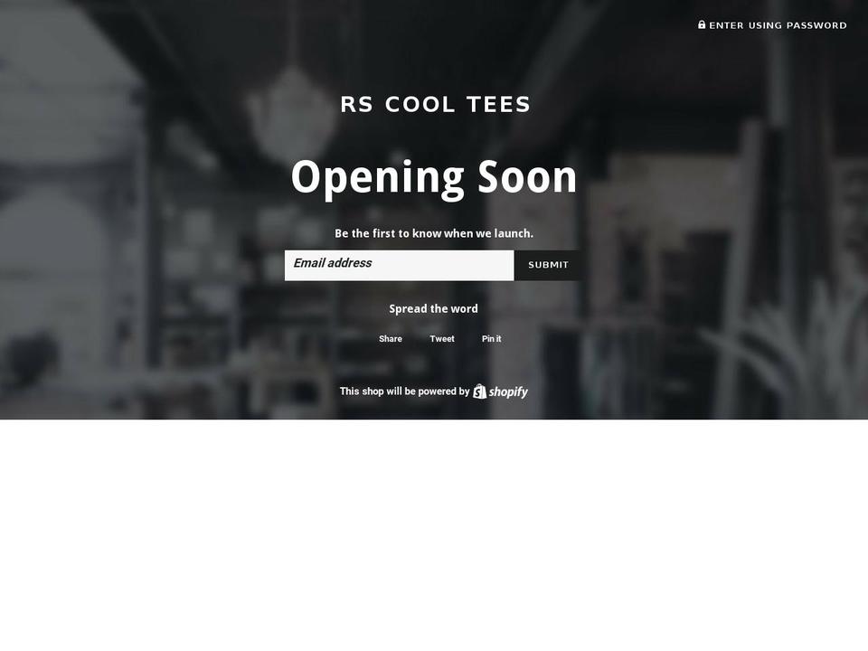 rscooltees.com shopify website screenshot