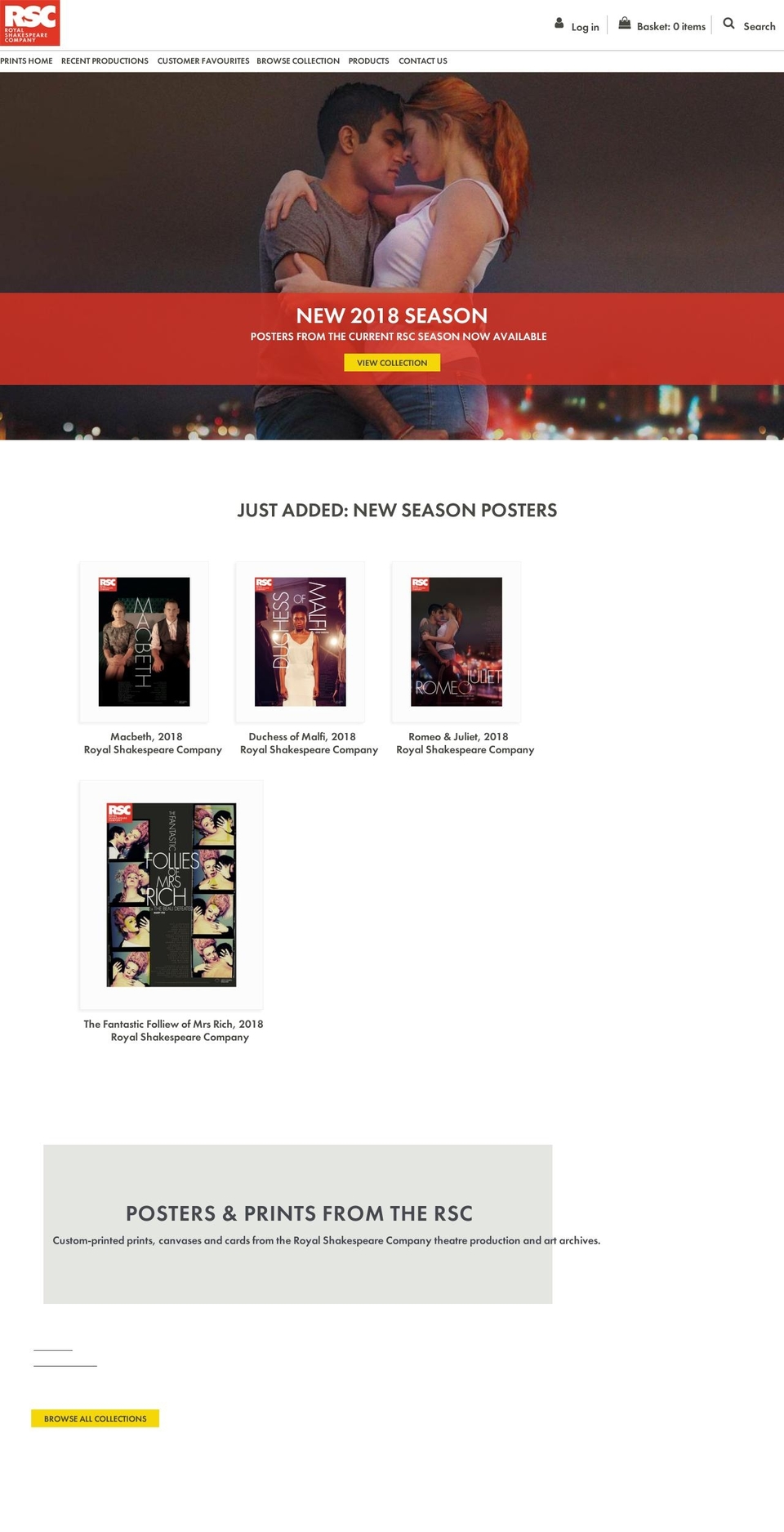 rscprints.org.uk shopify website screenshot