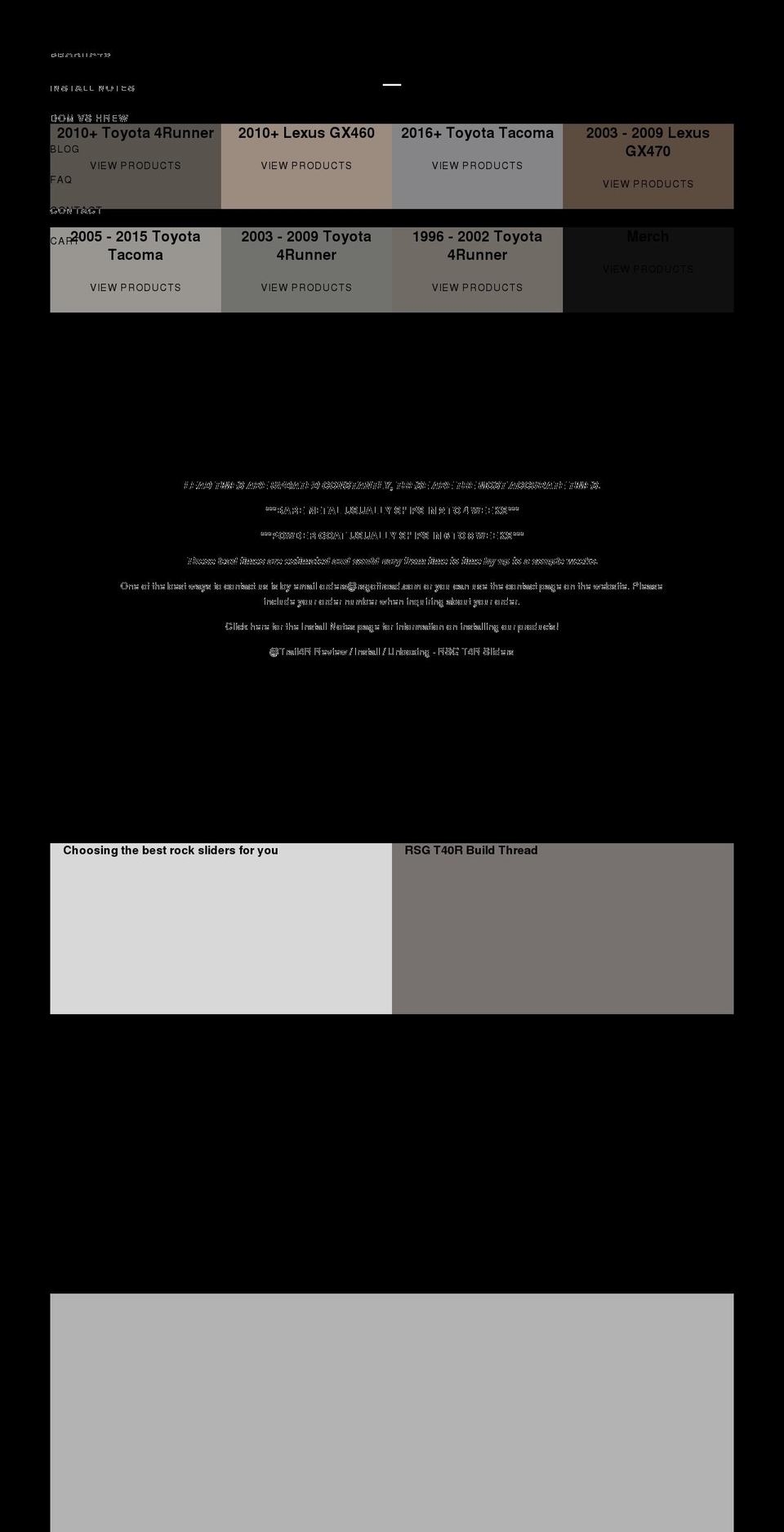 rsgmetalworks.com — Shopify storefront screenshot