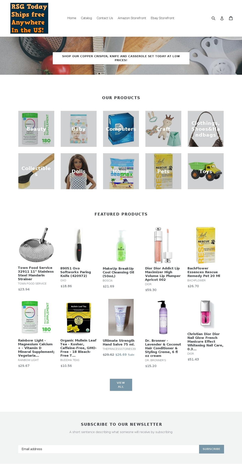 rsgtoday.com — Shopify storefront screenshot