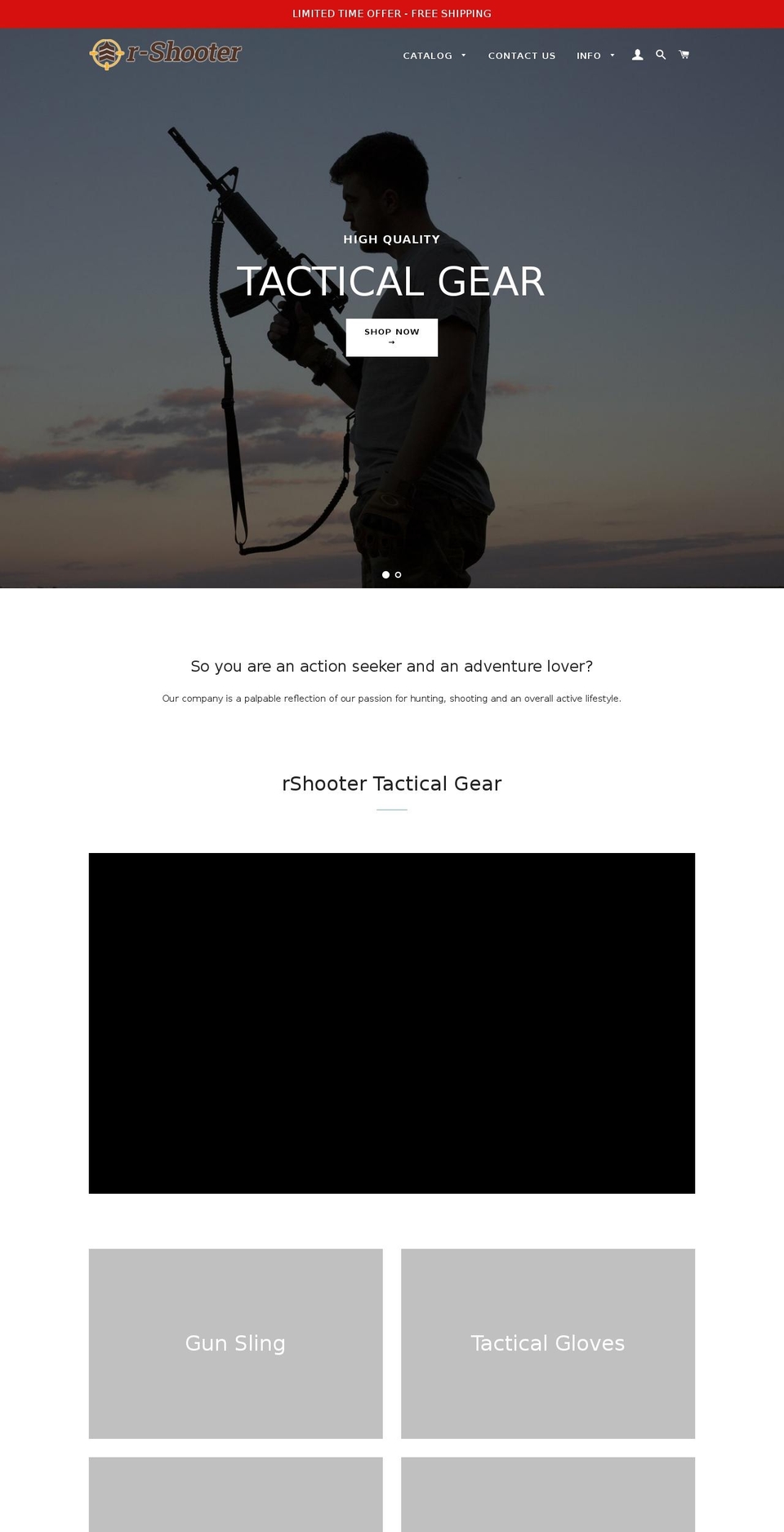 rshooter.com — Shopify storefront screenshot