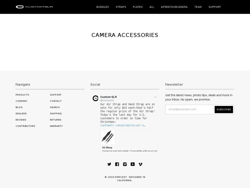 Custom SLR v3.02 Shopify theme site example rsibrace.com