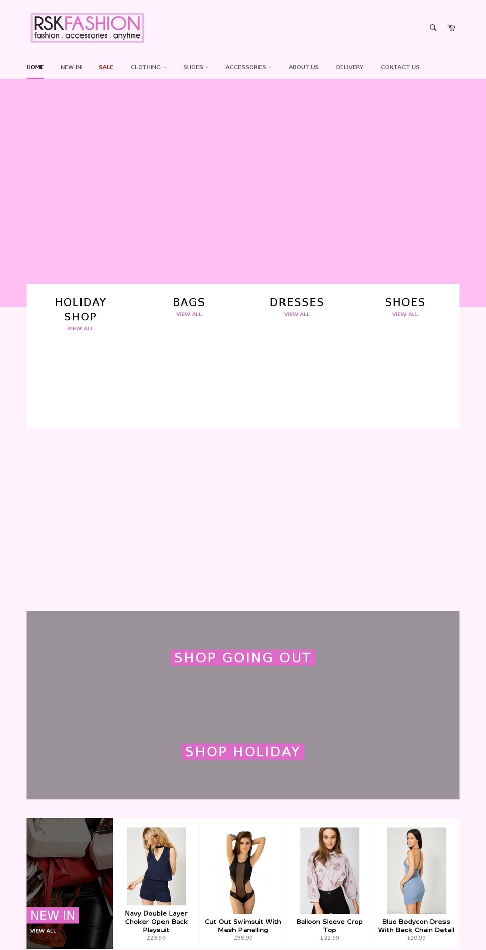 rskfashion.com shopify website screenshot