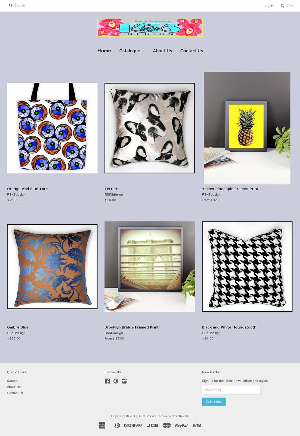 rsksdesign.com shopify website screenshot