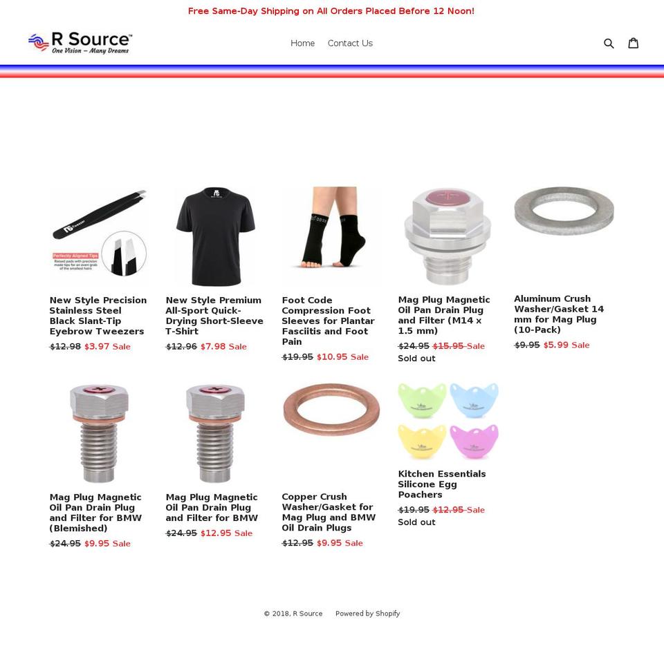 rsourcellc.com shopify website screenshot