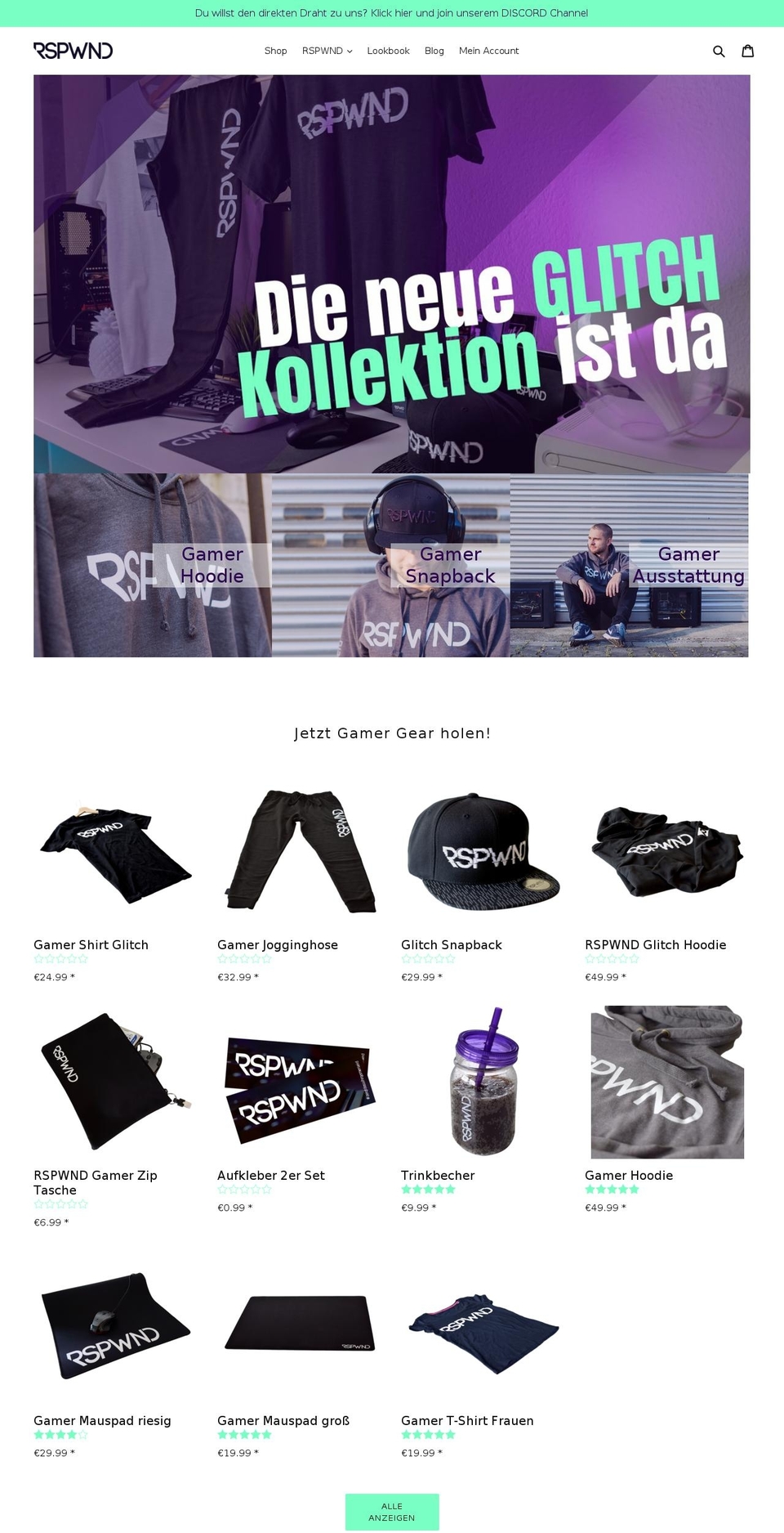 RSPWND 2 s. A. Shopify theme site example rspwnd.com